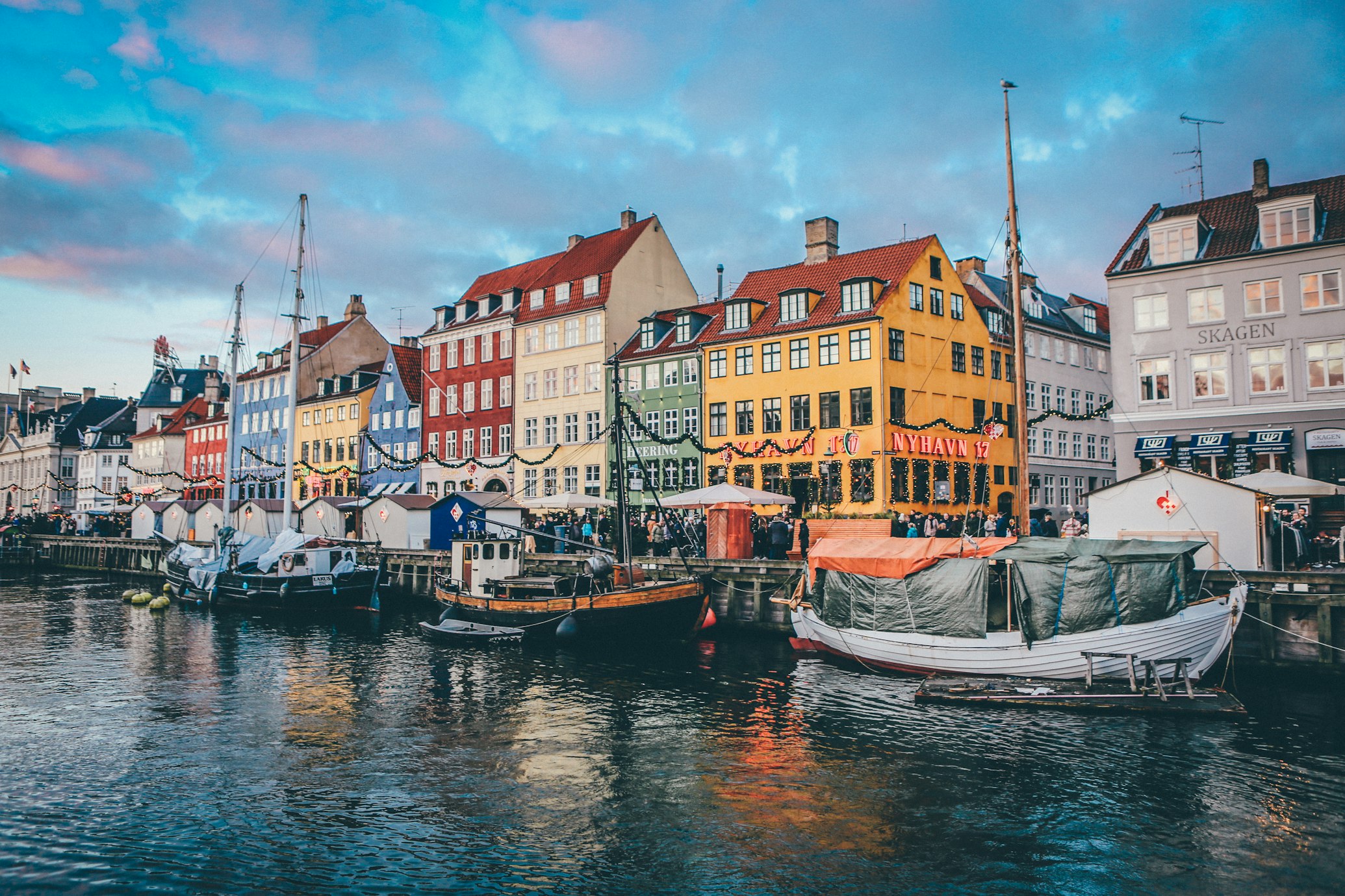 Vue de Nyhavn, le port coloré de Copenhague