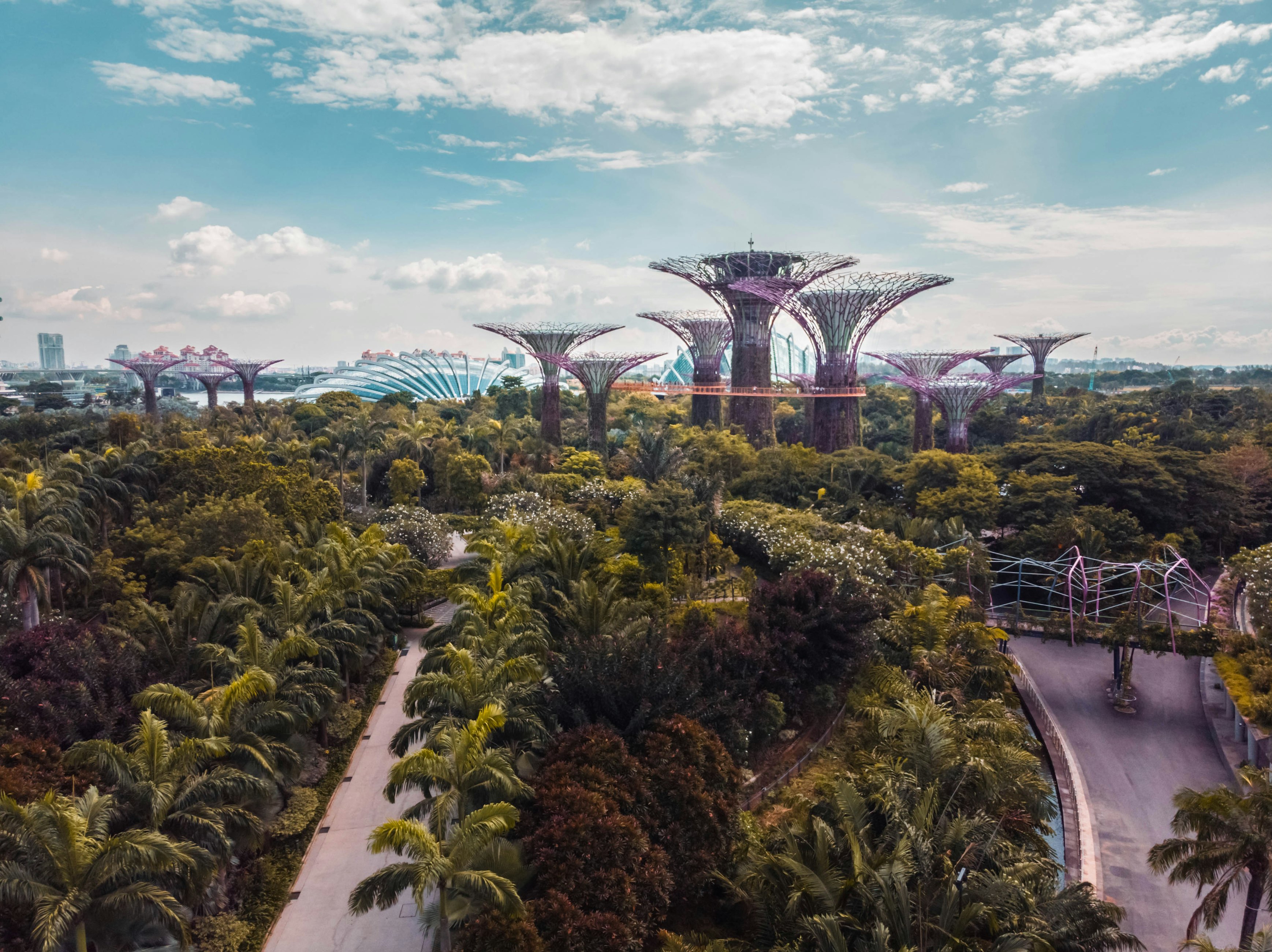 Vue sur le skyline de Singapour