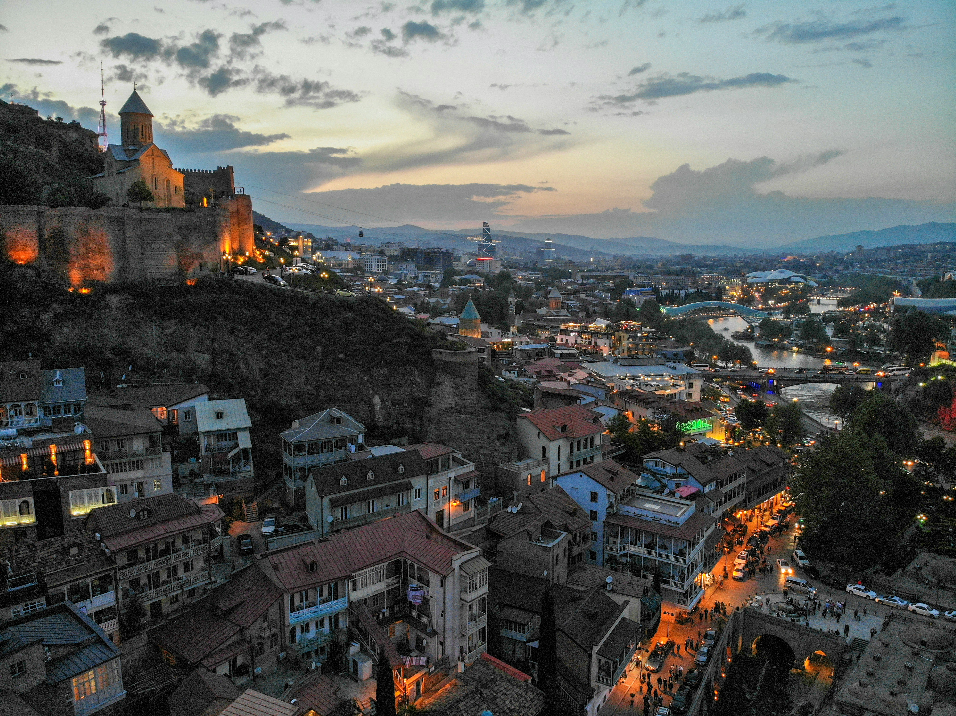 Vue de Tbilissi, capitale de la Géorgie