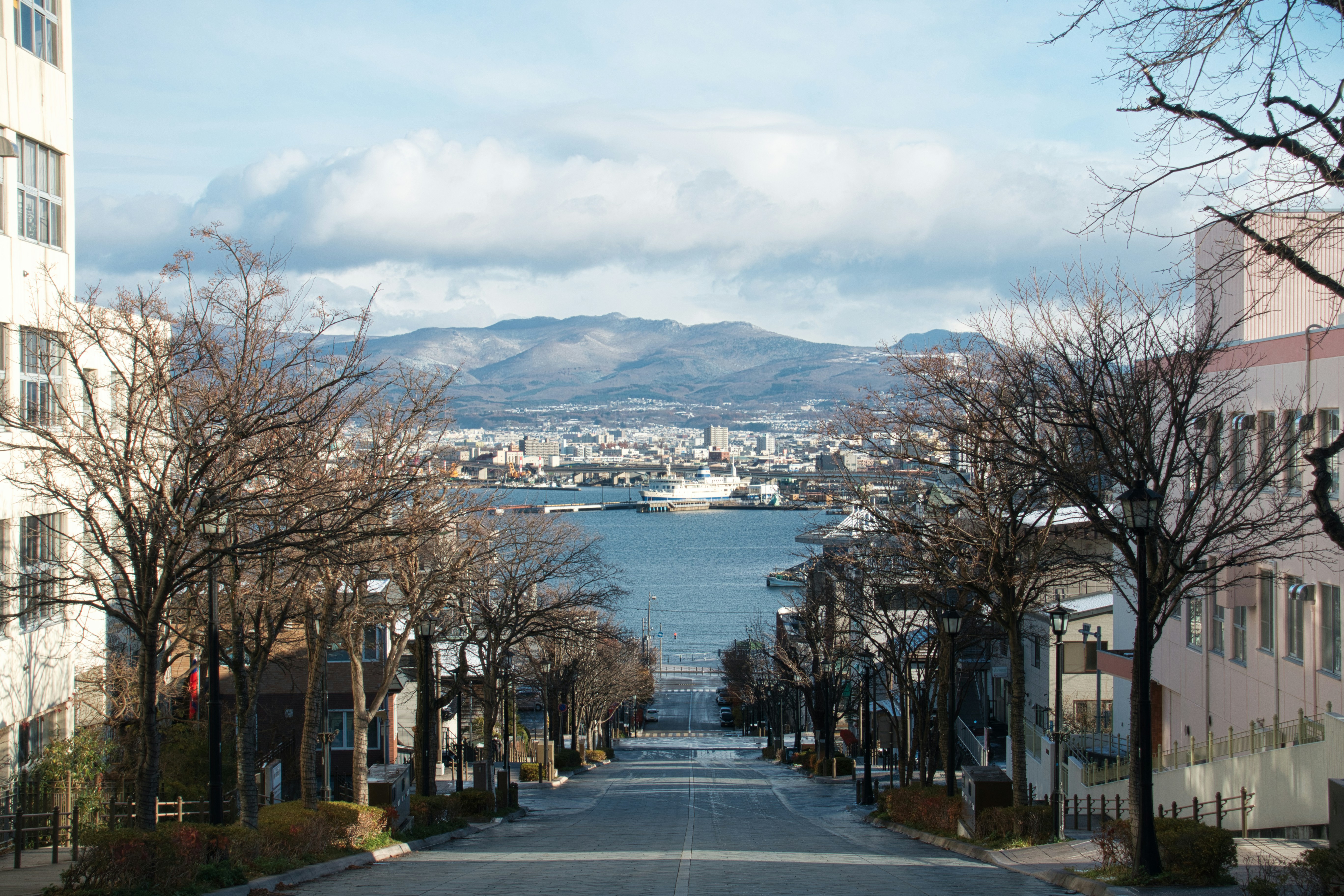 Vue urbaine de Hakodate, ville portuaire de l'île de Hokkaido au Japon